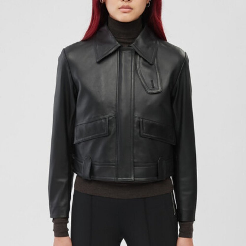 MACKAGE Lennox Lamb Leather Jacket